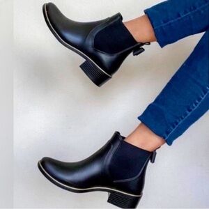Kate Spade New York Solstice Rain Boot 6 Black Womens